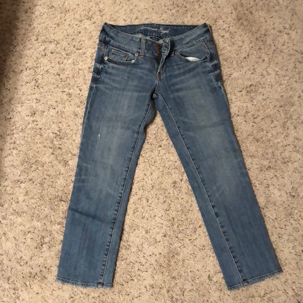 American Eagle stretch artist cropped